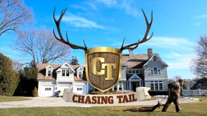 UPDATE (4/1): The graphic for "Casing Tail". Just what I want to see on family-friendly television: a hunter dragging a deer carcass across someone's front lawn. 